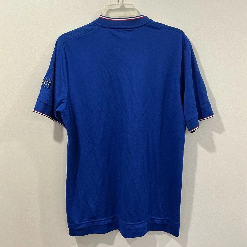Adidas Chelsea F.C. home jersey UEFA Champions League and Respect sleeve patch